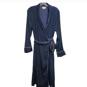 🌻Love by Gap | Women's Military Blue Long Sleeve Belted Robe (Size smal…